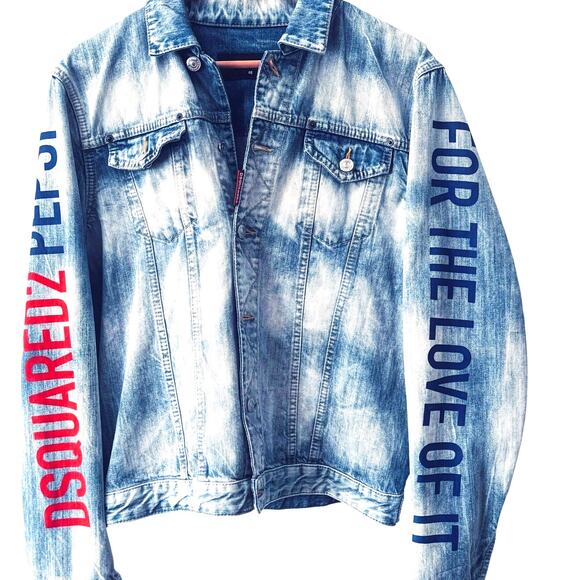 DSQUARED2: Men's Pepsi Logo "Dan" Denim Jacket - 48 - Picture 2 of 7